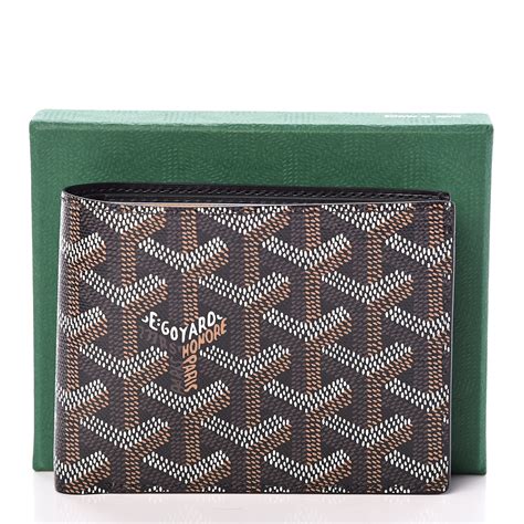 goyard black wallet|goyard victoire wallet price.